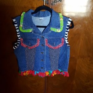 Fun and flirty denim vest